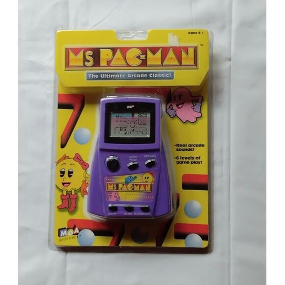 Ms Pacman Electronic Handheld Arcade Game MGA Brand New Factory Sealed - Picture 1 of 7